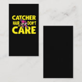 ソフトボールキャッチャー,女子ソフトボール選手 名刺 (正面/裏面)