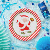 ソフトボールクリスマスパーティー ペーパープレート (パーティー)