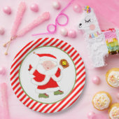 ソフトボールクリスマスパーティー ペーパープレート (パーティー)