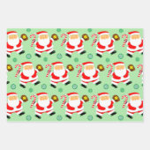 ソフトボールクリスマスホリデーギフトラッピング紙 ラッピングペーパーシート (正面)