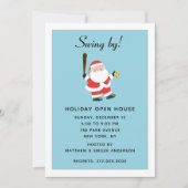 ソフトボールクリスマスホリデーパーティー招待状 招待状 (正面)