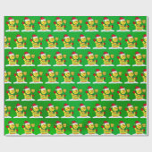 ソフトボールクリスマスラッピング紙パーソナライズされた, ラッピングペーパー (フラット)