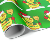 ソフトボールクリスマスラッピング紙パーソナライズされた, ラッピングペーパー (ロールコーナー)