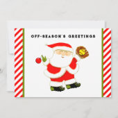ソフトボールクリスマス シーズンカード (正面)