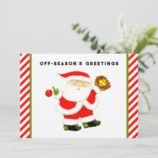 ソフトボールクリスマス シーズンカード (スタンド正面)