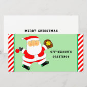 ソフトボールクリスマス シーズンカード (正面/裏面)