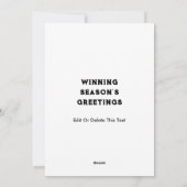 ソフトボールクリスマス シーズンカード (裏面)