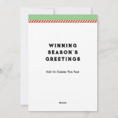 ソフトボールクリスマス シーズンカード (裏面)