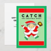 ソフトボールクリスマス シーズンカード (正面/裏面)