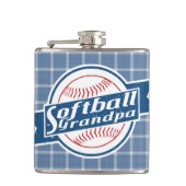 ソフトボールグランドパステンレス鋼スキットル フラスク (正面)