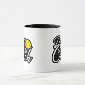 ソフトボールコーチの妻 コーチに優先権 マグカップ (中央)