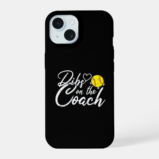 ソフトボールコーチの妻 ディブス・オン・ザ・コーチ iPhone 15ケース (裏面)