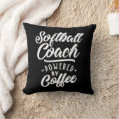ソフトボールコーチの役職のギフト クッション (ブランケット)