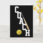 ソフトボールコーチサンキューカード カード (黄色い花)