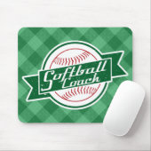 ソフトボールコーチマウスマット マウスパッド (マウス)