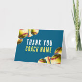 ソフトボールコーチ名 サンキューカード (正面)