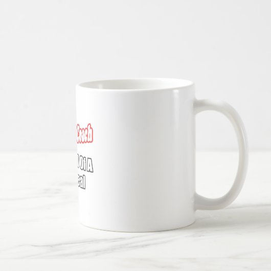 ソフトボールコーチ…大きな取引 コーヒーマグカップ (右)