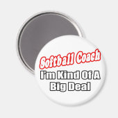 ソフトボールコーチ…大きな取引 マグネット (正面/裏面)