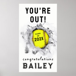 ソフトボールシニア夜間卒業ポスター ポスター