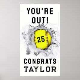 ソフトボールシニア夜間卒業 ポスター