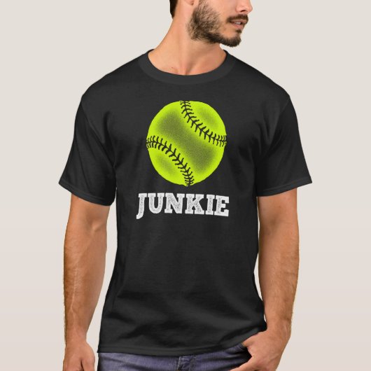ソフトボールジャンキーソフトボール Tシャツ (正面)