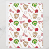 ソフトボールスクラップブック紙 (裏面)