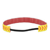 ソフトボールステッチのヘッドバンド アスレチックヘッドバンド (裏面)