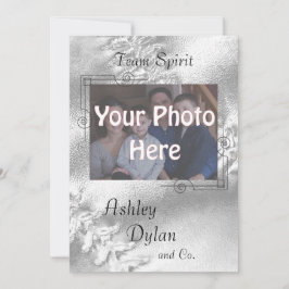 ソフトボールスポーツが家族の写真結婚を融合 招待状