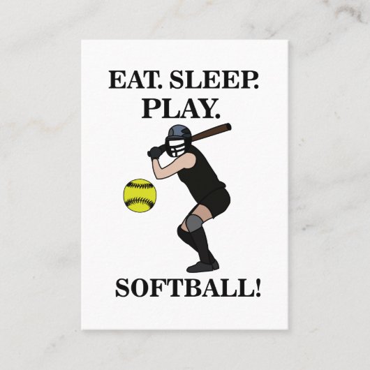 ソフトボールスポーツコーチトレーナー 名刺 (正面)