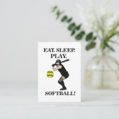 ソフトボールスポーツコーチトレーナー 名刺 (スタンド正面)
