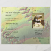 ソフトボールスポーツテーマフォト結婚式 プログラム (正面)