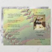 ソフトボールスポーツテーマフォト結婚式 プログラム (正面/裏面)