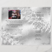 ソフトボールスポーツテーマフォト結婚式 プログラム (裏面)