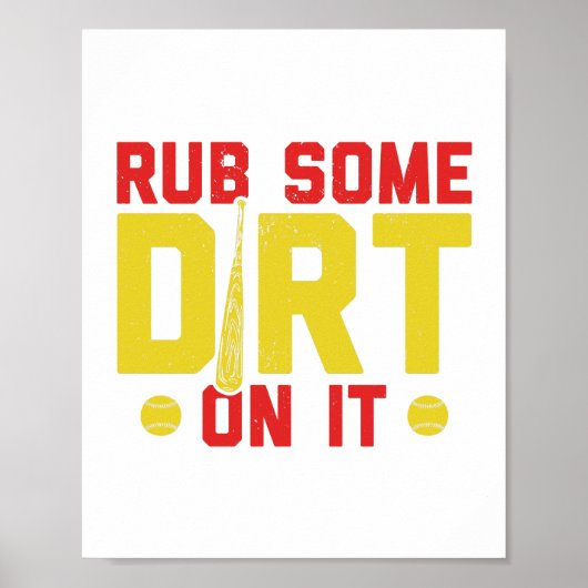 ソフトボールスポーツ | Softball Playerチームギフト ポスター (正面)