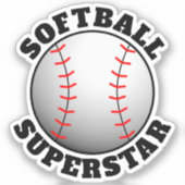 ソフトボールスーパースタースポーツ シール (正面)