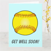 ソフトボールチームから集団大 カード (黄色い花)