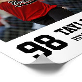 ソフトボールチームシニア2025スポーツフォトコラージュ ポスター (角)