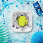 ソフトボールチームパーティーナプキンス ペーパープレート (パーティー)