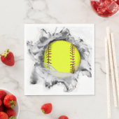 ソフトボールチームパーティー スタンダードランチョンナプキン (インサイチュ)