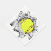 ソフトボールチームパーティー スタンダードランチョンナプキン (角)