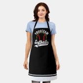 ソフトボールチームプレーヤーADD NAME パーソナライズされた League エプロン (着用した状態)