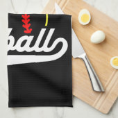 ソフトボールチームプレーヤーADD NAME パーソナライズされた League キッチンタオル (四つ折り)