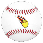 ソフトボールテンプレート、自分の文字を挿入 ソフトボール (裏面)