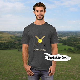 ソフトボールハッシュタグスローガンカスタム文字 Tシャツ