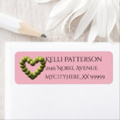 ソフトボールハートソフトボールが3ラインで移動中 ラベル (インサイチュ)