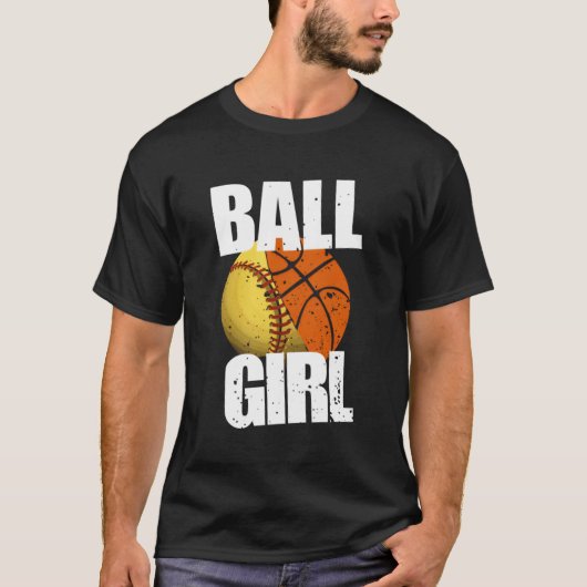ソフトボールバスケットボール Tシャツ (正面)