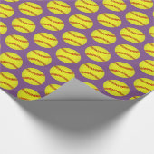 ソフトボールパターン ラッピングペーパー (角)