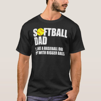ソフトボールパパ定義父の日 Tシャツ