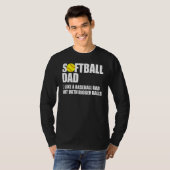 ソフトボールパパ定義父の日 Tシャツ (正面フル)