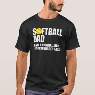 ソフトボールパパ定義 Tシャツ